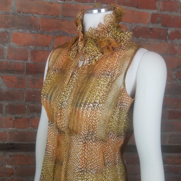 SOLD Doncaster Women's Top Brown Orange - Picture 3 of 7